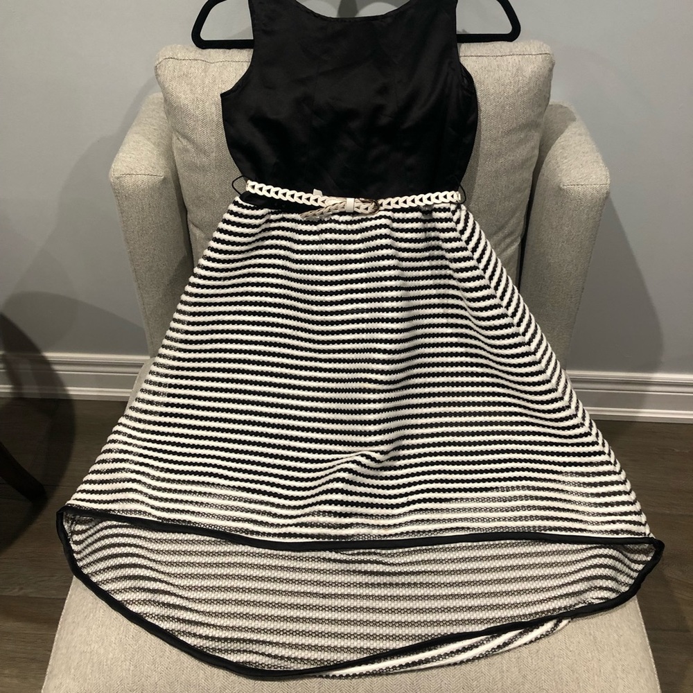 Black & white dress - high low style